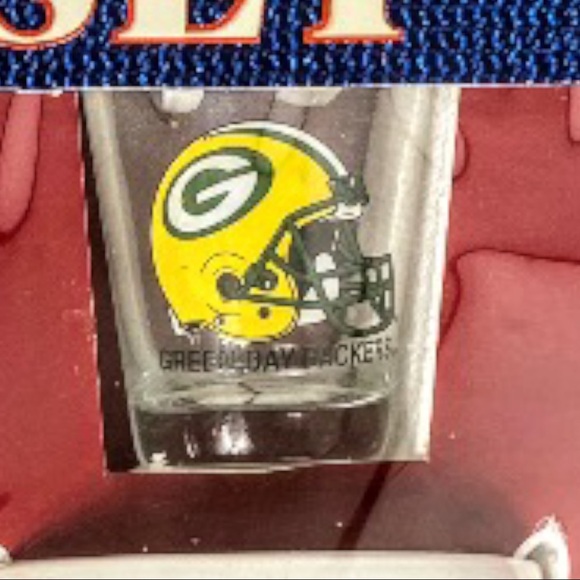 NIB Vintage Green Bay Packers Mug, & Shot Glass Fan Set By Hunter - Picture 3 of 12